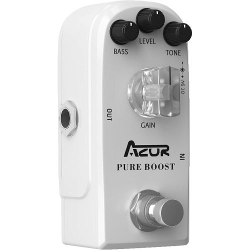  AZOR Pure Boost Guitar Effect Pedal Micro Clean Boost with True Bypass