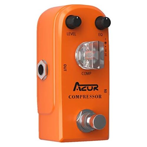  AZOR Compressor Guitar Effect Pedal Ultimate Comp Super Mini Pedal with True Bypass AP-305