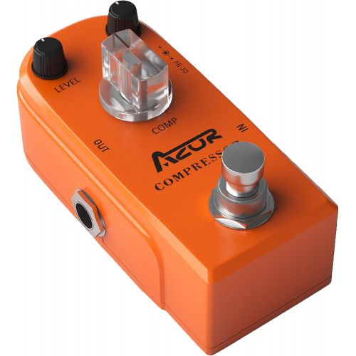  AZOR Compressor Guitar Effect Pedal Ultimate Comp Super Mini Pedal with True Bypass AP-305