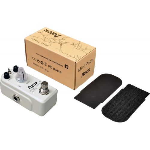  AZOR Acoustic Guitar Effect Pedal with True Bypass for Acoustic Guitar Super Mini White AP318