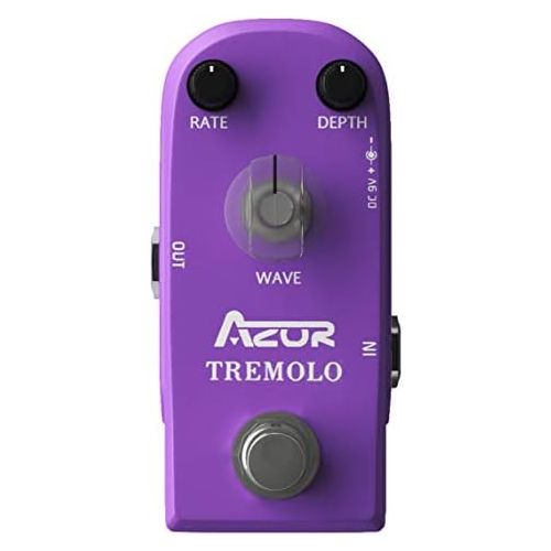  AZOR Tremolo Classic Mini Guitar Effect Pedal with True Bypass Aluminium alloy case