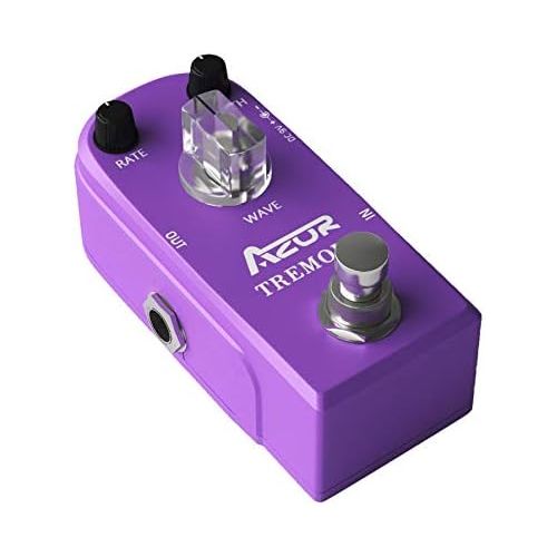  AZOR Tremolo Classic Mini Guitar Effect Pedal with True Bypass Aluminium alloy case