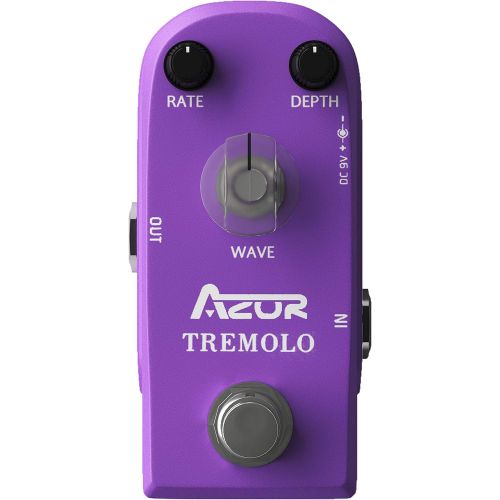  AZOR Tremolo Classic Mini Guitar Effect Pedal with True Bypass Aluminium alloy case