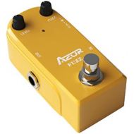 AZOR Vintage Fuzz Guitar Effect Pedal with True Bypass Mini Pedal Yellow AP-310