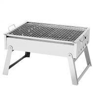 AZUDAN BBQ Grills | Outdoor Picnic BBQ Grills Thickened Stainless Steel Barbecue Stove Portable Folding Rack BBQ Tools Medium Charcoal Grills