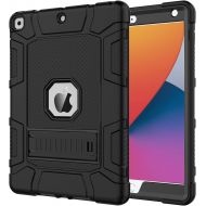 [아마존베스트]Azzsy iPad 8th Generation Case, iPad 7th Generation Case, iPad 10.2 2020/2019 Case, Slim Heavy Duty Shockproof Rugged High Impact Protective Case for iPad 10.2 inch 2020/2019,Black