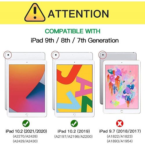  [아마존베스트]Azzsy iPad 8th Generation Case, iPad 7th Generation Case, iPad 10.2 2020/2019 Case, Slim Heavy Duty Shockproof Rugged High Impact Protective Case for iPad 10.2 inch 2020/2019,Black