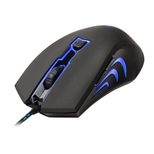  AZiO GM2400 LED Backlit USB Optical Gaming Mouse, Black