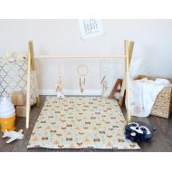 AZyDeco 3in1 Golden Collection - Modern Wooden Baby Gym with Gym Toys and Play Mat - Gold * Dream Catcher / Play Gym / Activity Gym