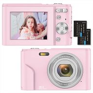 Aabeloy Digital Camera,1080P HD 36MP Compact Mini Video Camera 2.4 Inch Rechargeable YouTube Vlogging Camera with 16X Digital Zoom Pocket Camera for Beginners/Seniors/Adult/Teenagers/Kids/