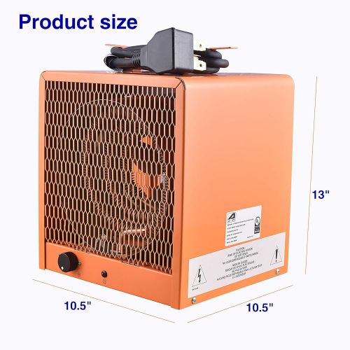 Aain AH48 Electric Garage Heater, 240 Volt Garage Space Heater, 4800 Watt,60Hz for Garage,Warehouse or Workshop