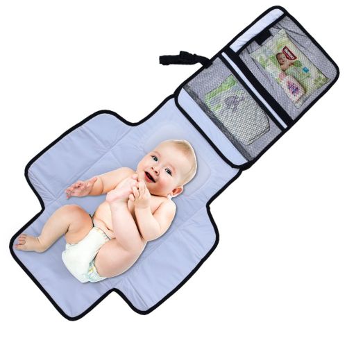  [아마존베스트]Aautoo Baby Portable Changing Pad Diaper Changing Station Built-in Head Cushion Portable Travel...