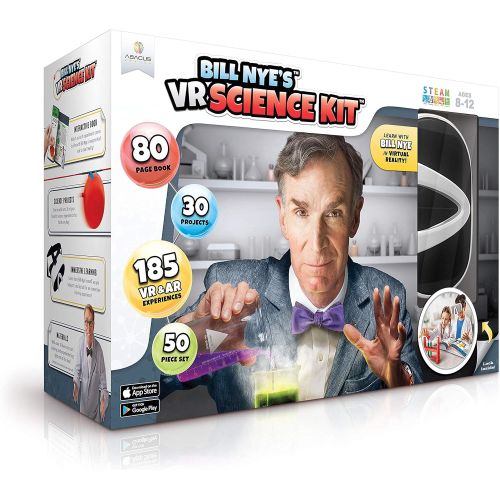  [아마존베스트]Abacus Brands Bill Nyes VR Science Kit Virtual Reality Kids Science Kit, Book and Interactive Learning Activity Set