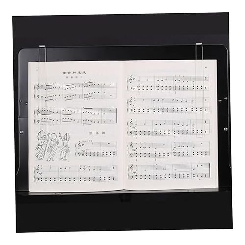  Abaodam Page Holder 1 Pair Page Folder Bookend Sheet Music Folder Clip Acrylic Music Book Clip Acrylic Music Music Folder Sheet Music Music Stand Music Stand Music Folder