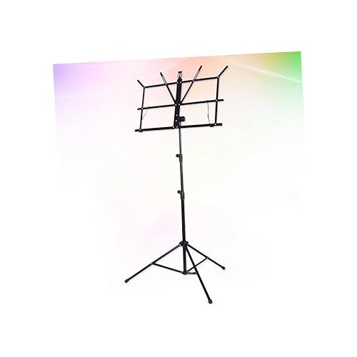  Abaodam 2pcs Sheet Tabletop Bookshelf Blue Book Compact Music Stand Metal Stand Music Paper Stand Piano Note Stand Desktop Book Black Metal Music Stand Trumpet Stand Guitar Stand Projector