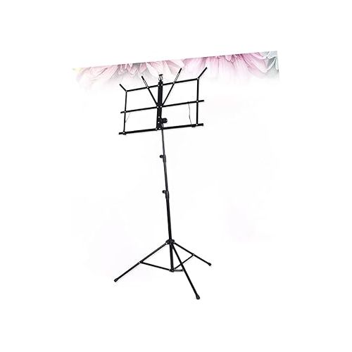  Abaodam 2pcs Sheet Tabletop Bookshelf Blue Book Compact Music Stand Metal Stand Music Paper Stand Piano Note Stand Desktop Book Black Metal Music Stand Trumpet Stand Guitar Stand Projector