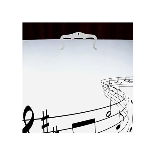  Abaodam 2pcs Metal Music Book Clip Piano Sheet Page Holder Iron Musical Score Clip Metal Sheet Music Holders for Piano Keyboard Stands and Books Cookbook Page
