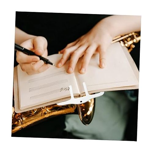  Abaodam 2pcs Music Folder Book Clip Music Score Clip Instrument Supplies Score Holder Music Holder Clip Music