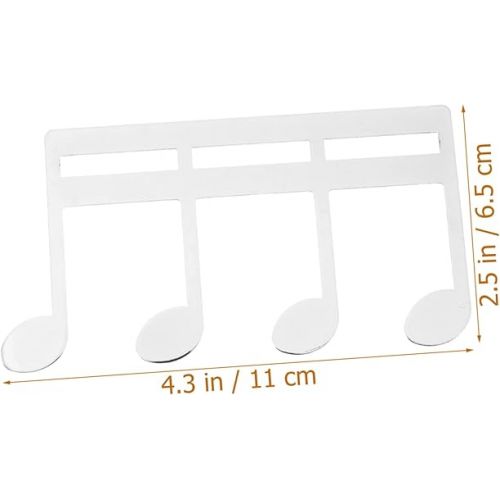  Abaodam 2pcs Music Folder Music Score Holder Score Clamp Music Stands Music Clip Music Book Holder Piano Book Clip Music Note Clip Music Score Clip Instrument Supplies Sheet Music Metal