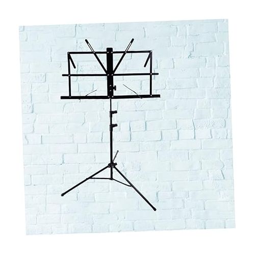  Abaodam Sheet Music Stand Guitar Stand Durable Quality Easy Carrying Adjustable Height Tripod Folding Orchestral Holder Guitar Accesories Music Accessories Violin Bracket Shelf