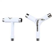 Abaodam 2pcs T/Y Screwdriver Skateboard Tool Portable Skate Tool for Skateboard (White)-