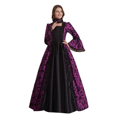  Abaowedding Womens Victorian Rococo Dress Inspiration Maiden Costume Vintage Dress