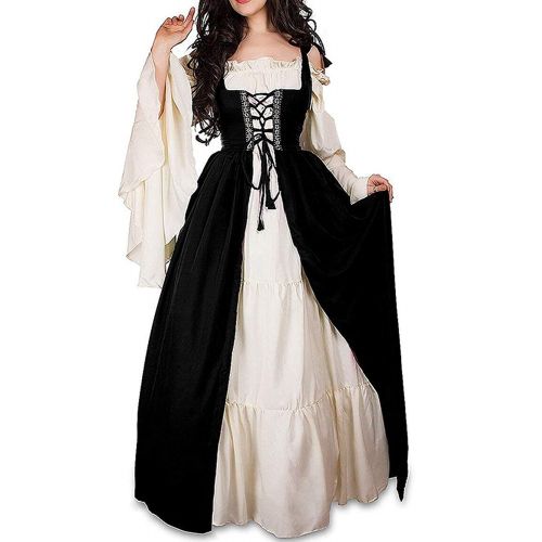  Abaowedding Womenss Medieval Renaissance Costume Cosplay Chemise and Over Dress