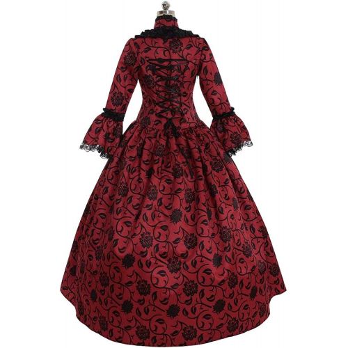  할로윈 용품Abaowedding Womens Victorian Rococo Dress Inspiration Maiden Costume Vintage Dress