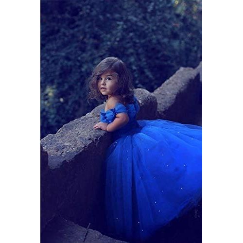  할로윈 용품Abaowedding Girls Cinderella Princess Pageant Ball Gowns Kids Tulle Flower Girls Dresses