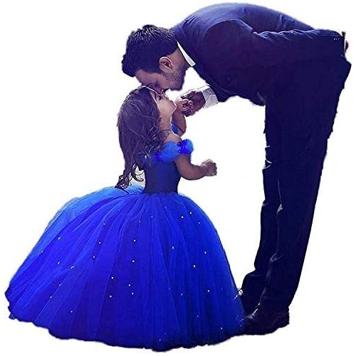  할로윈 용품Abaowedding Girls Cinderella Princess Pageant Ball Gowns Kids Tulle Flower Girls Dresses