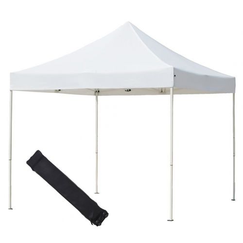  Abba Patio 10 x 10 ft Outdoor Heavy Duty Pop Up Portable Instant Canopy Event Commercial Folding Canopy, White