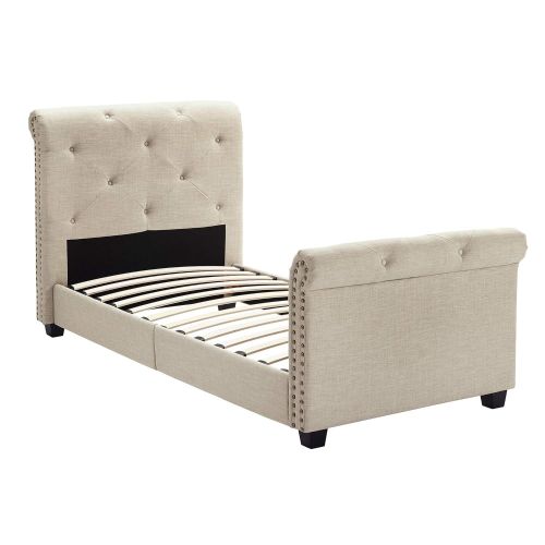  Abbey Avenue U-AUD-082TB Audrey Youth Twin Upholstered Bed Natural