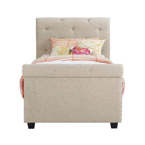  Abbey Avenue U-AUD-082TB Audrey Youth Twin Upholstered Bed Natural