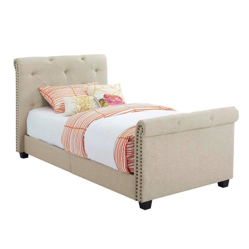  Abbey Avenue U-AUD-082TB Audrey Youth Twin Upholstered Bed Natural