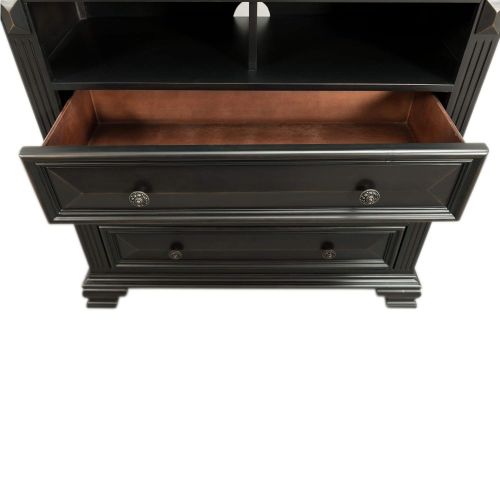  Abbey Avenue B-HAM-TVB Hampton Media Chest Black