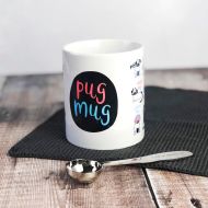 /AbbieImagine Pug Mug - Personalised Mug - Christmas Gift - Secret Santa - Stocking Filler - Pug gift - Pug Lover - Mug for Children