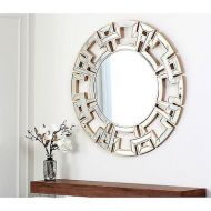 Abbyson Living Pierre Gold Round Wall Mirror