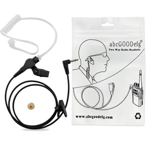  AbcGoodefg abcGoodefg 3.5mm RHF 617-1N ReceiverListen Only Earpiece Headsets, Advanced Nipple Surveillance Earphones with Audio Air Tube for 2-Way Radio Transceivers and Radio Speaker Mic Mi