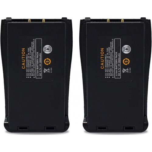  AbcGoodefg abcGoodefg 2800mAh Replacement rechargeable Li-ion Battery Pack for Baofeng Two way radio 888S 777S 666S Retevis H777 Walkie Talkies (10 PCS)