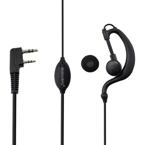  AbcGoodefg abcGoodefg G Shape Ear-Clip Earpiece Headset Mic for Kenwood PUXING Baofeng UV5R UV-82 TYT UV5RA HYT 666s 777s 888s Retevis H-777 H-777S RT21 RT22 RT27 RT-5R Talkabout 2 Way Radio