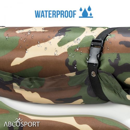  Abco Tech Self-Inflating Sleeping Pad With Pillow  Waterproof lightweight Foam Padding  For Hiking  Camping or Outdoor Activity
