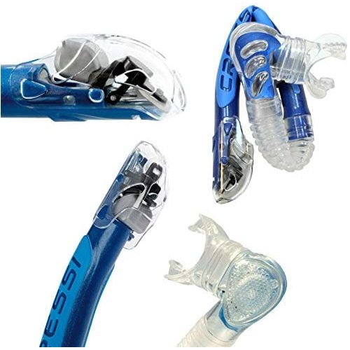  Crystal Abenteuertauchen Cressi Snorkel Set with Dry Top Schorchel Alpha Ultra