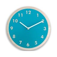 AbeoDesignsAtHome Deep teal wall clock. Modern wall clock. Green wall clock. Simple wall clock. Wood wall clock. 10 inch wall clock. Numbers wall clock.CL5020