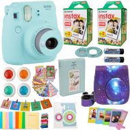 Abesons Fujifilm Instax Mini 9 Instant Camera Flamingo Pink + Fuji INSTAX Film (40 Sheets) + Accessories Kit Bundle + Case & Strap + Magnet Frames + Photo Album + Colorful Sticker Frames +