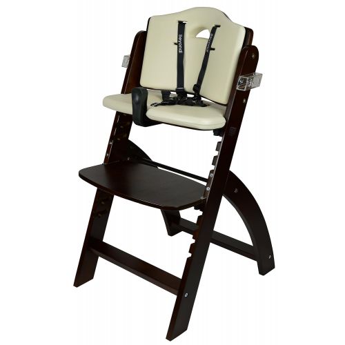  [아마존베스트]Abiie Beyond Wooden High Chair With Tray. The Perfect Adjustable Baby Highchair Solution For Your Babies and Toddlers or as a Dining Chair. (6 Months up to 250 Lb) (Mahogany Wood -