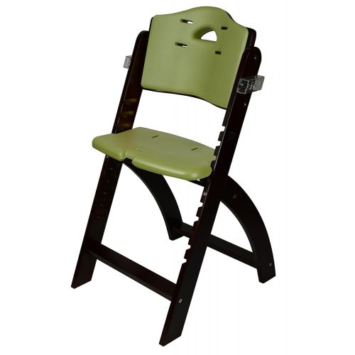  [아마존베스트]Abiie Beyond Wooden High Chair with Tray. The Perfect Adjustable Baby Highchair Solution for Your Babies and Toddlers or as a Dining Chair. (6 Months up to 250 Lb) (Mahogany Wood -