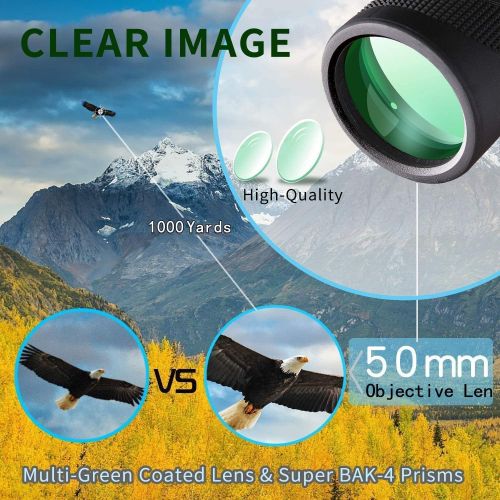  [아마존베스트]Abilly Monocular Telescope 40×60 Compact High Power Zoom Star Scope BAK4 Prism for Bird Watching Wildlife Traveling Concert Sports Game with Holder Tripod Clip