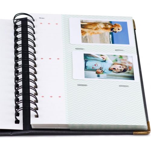  Ablus 120 Pockets Mini Photo Album - Fits for Fujifilm Instax Mini 9 Mini 8 Mini 90 Mini 25, Polaroid Snap PIC-300, Kodak Mini 3-Inch Film (Black)