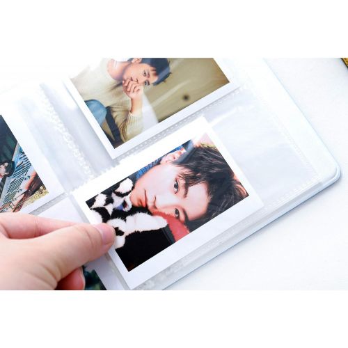  Ablus 64 Pockets Mini Photo Album for Fujifilm Instax Mini Camera, Polaroid Snap, Z2300, SocialMatic Instant Cameras & Zip Instant Printer (Blue)