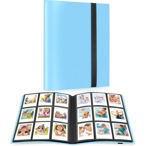  Ablus 360 Pockets Mini Photo Album for Fujifilm Instax Mini Camera, Polaroid Snap, Z2300, SocialMatic Instant Cameras & Zip Instant Printer (360 Pockets, Blue)